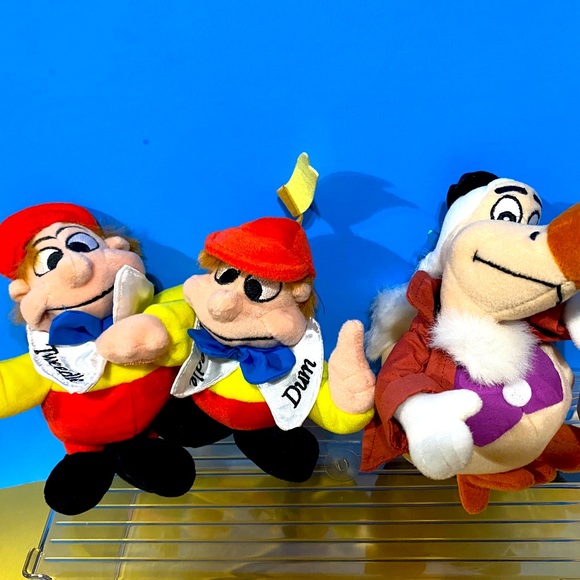 DISNEY EXCLUSIVE NWT 1990s ALICE IN WONDERLAND BEAN BAG PLUSH COMPLETE SET OF 12 - Picture 10 of 15